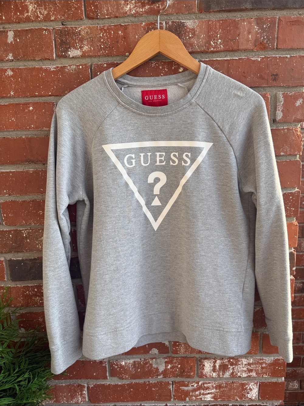 GUESS Light Gray Crewneck Sweatshirt